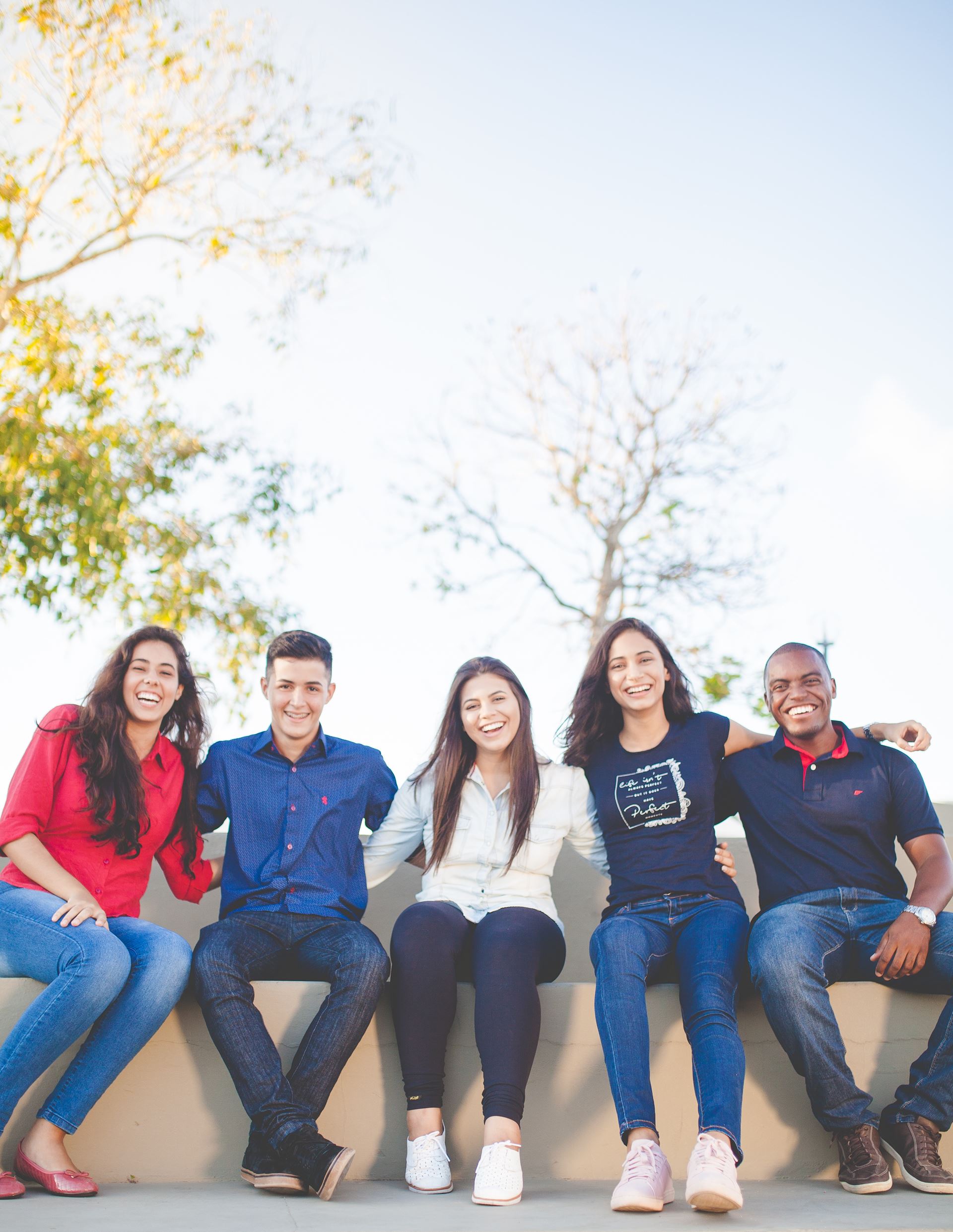 a group of people posing for the camera